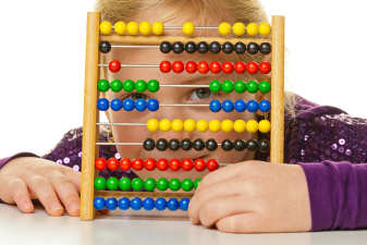 school child is expecting an abacus